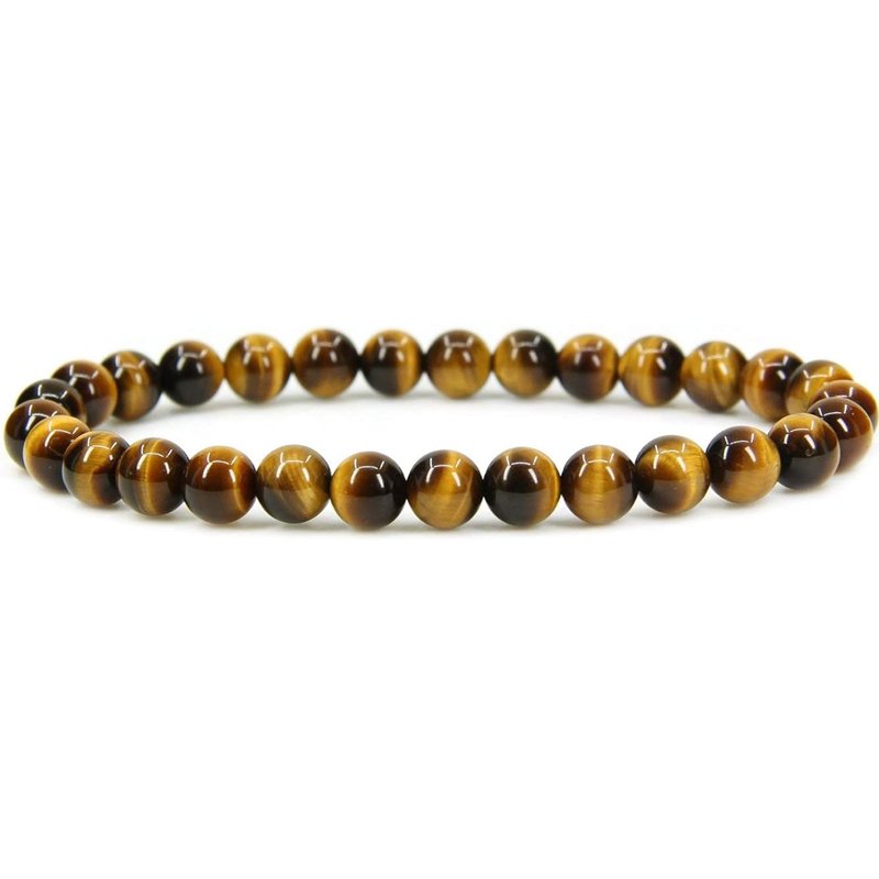 Golden Tiger Eye Handmade Round Beads Stretch Bracelet