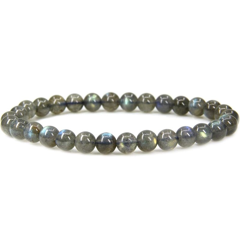 Labradorite Handmade Round Beads Stretch Bracelet