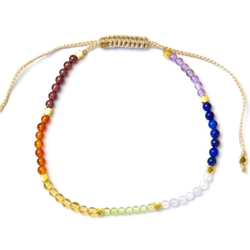 Aura 7 Chakras Healing Crystals Bracelet