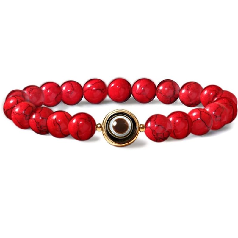 Evil Eye Agate Beaded Bracelet Wealth Bracelet