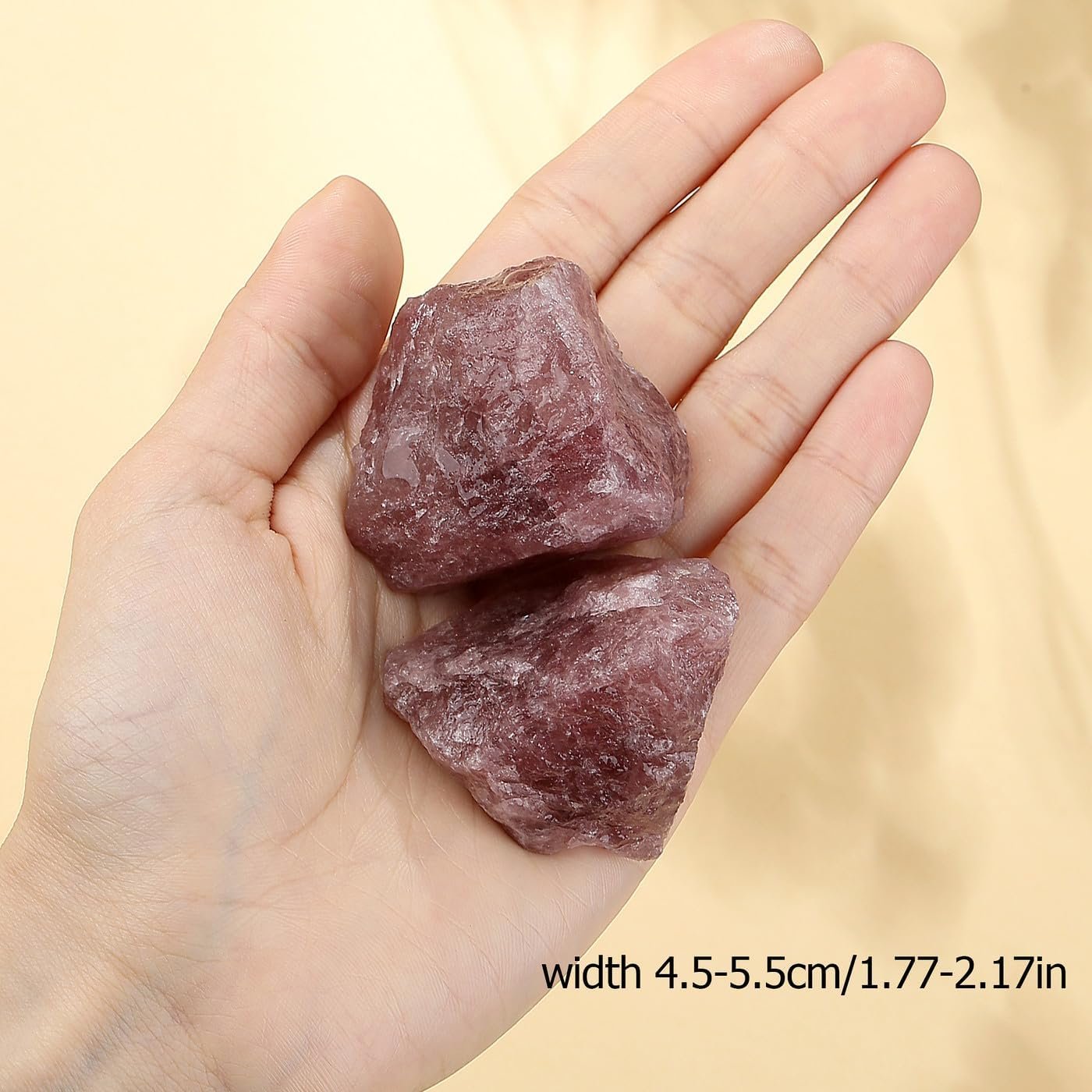 Natural Strawberry Quartz Raw Crystals-1