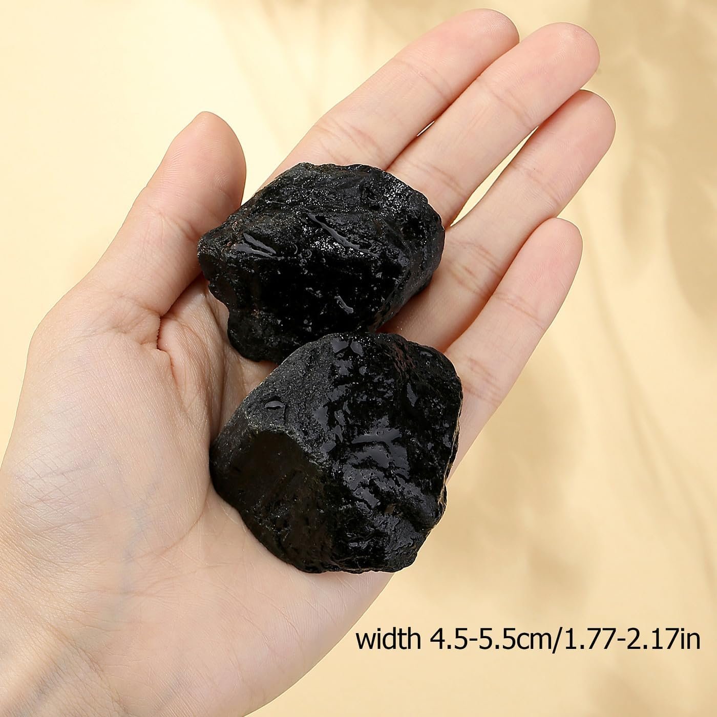 Natural Black Tourmaline Raw Crystals-1