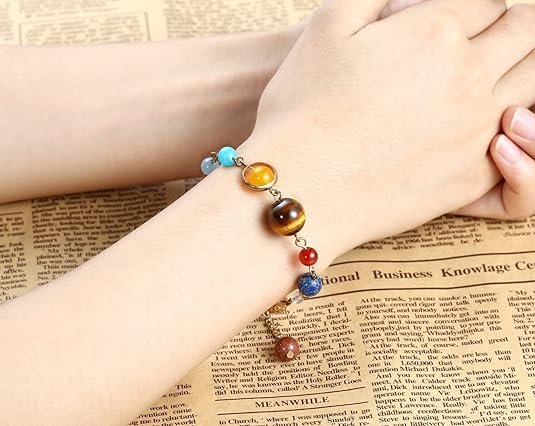 The Eight Planets Guardian Star Natural Stone Beads Bracelet-1