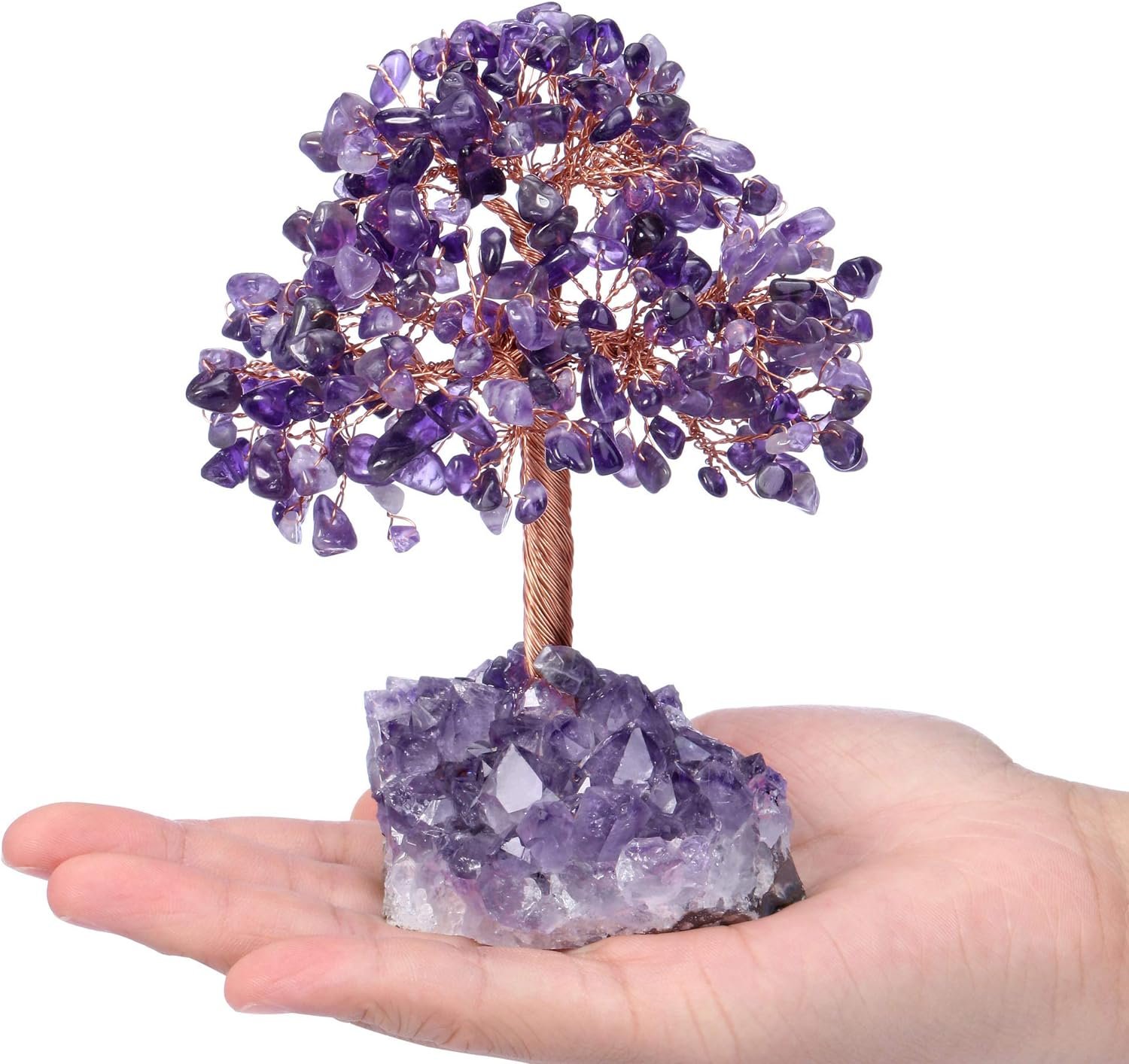 Amethyst Healing Crystal Money Tree-1