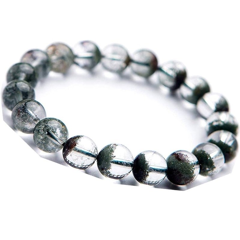 Natural Green Phantom Quartz Ghost Crystal Bracelet