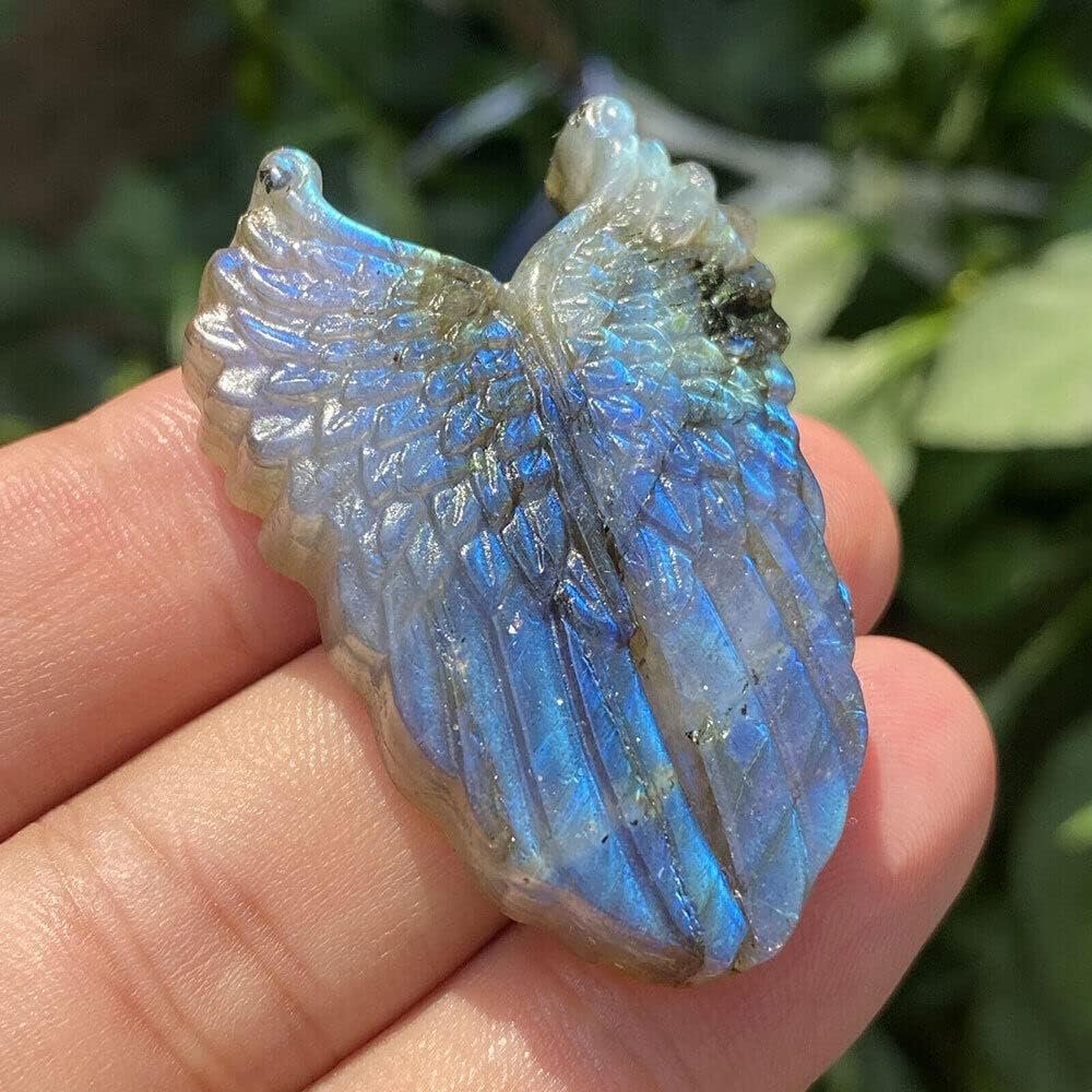 Natural Labradorite Hand Carved The Wing Crystal-1