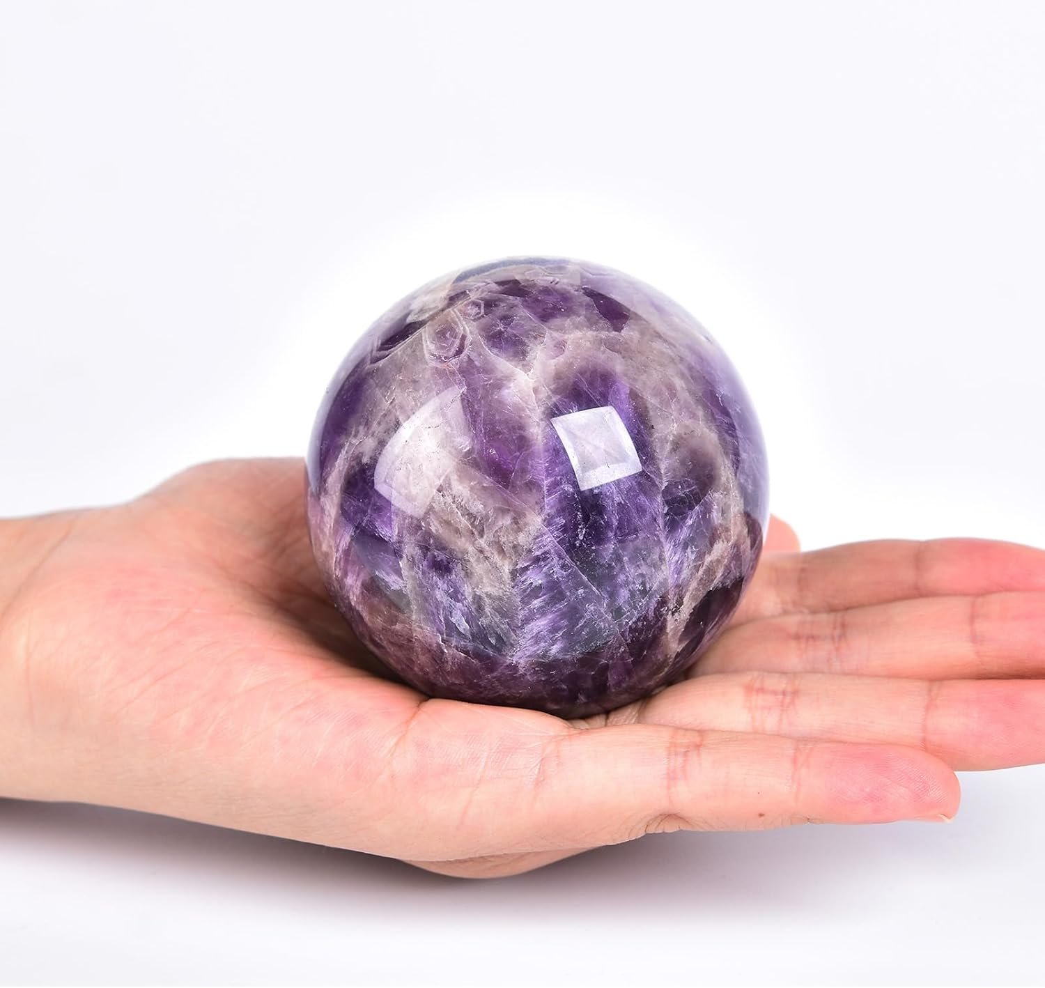 Amethyst Crystal Ball Healing Crystals Sphere-1